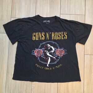 Guns N Roses Sweet Child O Mine T Shirt Womens XL Black Graphic Band Tee